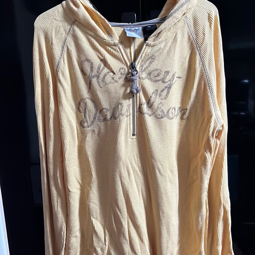Harley 1/4 zip Henley